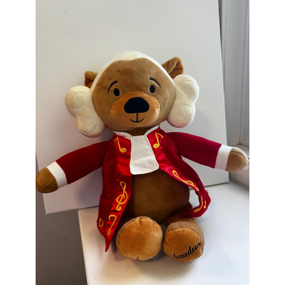 Vosego Amadeus Mozart Musical Plush Bear Composer Classical piano Music Toy